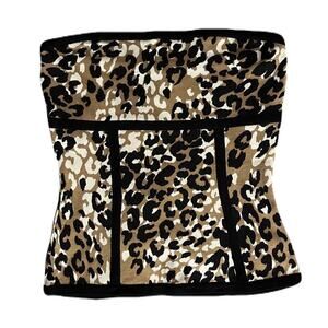 Cache Y2K Knit Animal Print Tube Top Women’s Size X-Small
